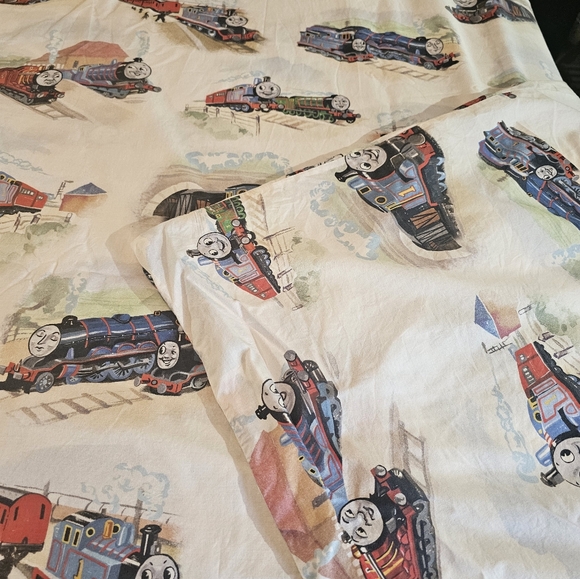 Pottery Barn Thomas The Train Duvet Cover.  Full/Queen - Picture 6 of 9